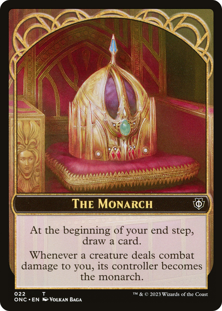 The Monarch (TONC-022) - Phyrexia: All Will Be One Commander Tokens - Premium MTG Single from Wizards of the Coast - Just $0! Shop now at Game Crave Tournament Store
