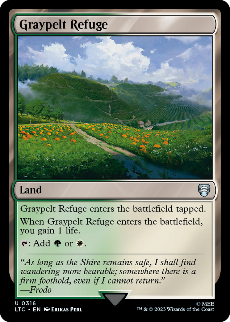 Graypelt Refuge (LTC-316) - Tales of Middle-earth Commander - Premium MTG Single from Wizards of the Coast - Just $0.25! Shop now at Game Crave Tournament Store