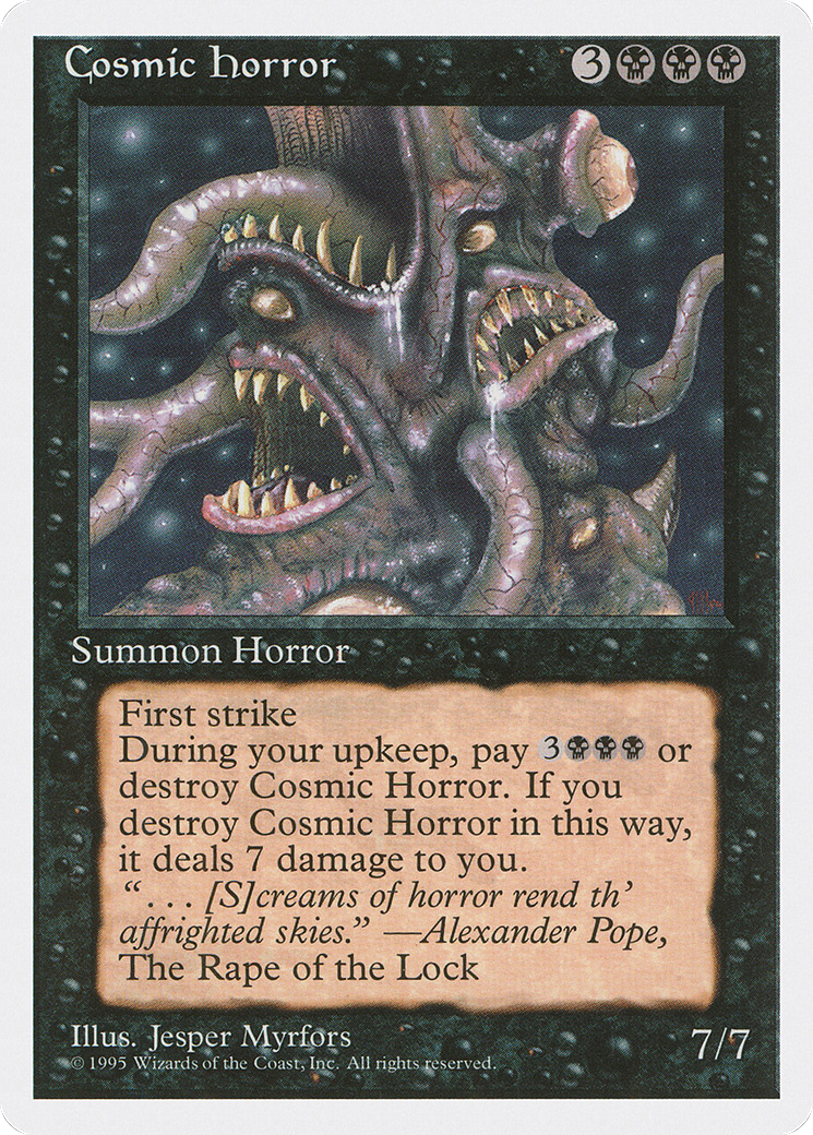 Cosmic Horror (4ED-126) - Fourth Edition - Premium MTG Single from Wizards of the Coast - Just $0.28! Shop now at Game Crave Tournament Store