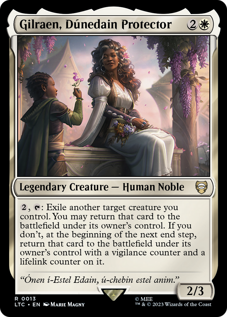 Gilraen, Dúnedain Protector (LTC-013) - Tales of Middle-earth Commander - Premium MTG Single from Wizards of the Coast - Just $0.08! Shop now at Game Crave Tournament Store