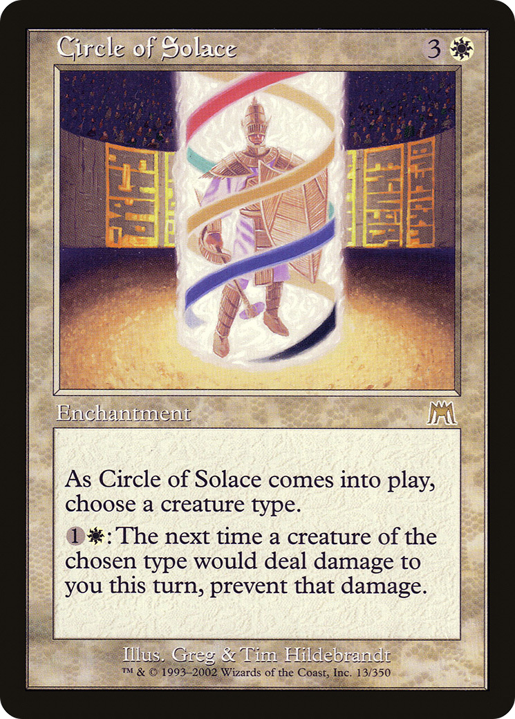 Circle of Solace (ONS-013) - Onslaught - Premium MTG Single from Wizards of the Coast - Just $0.08! Shop now at Game Crave Tournament Store