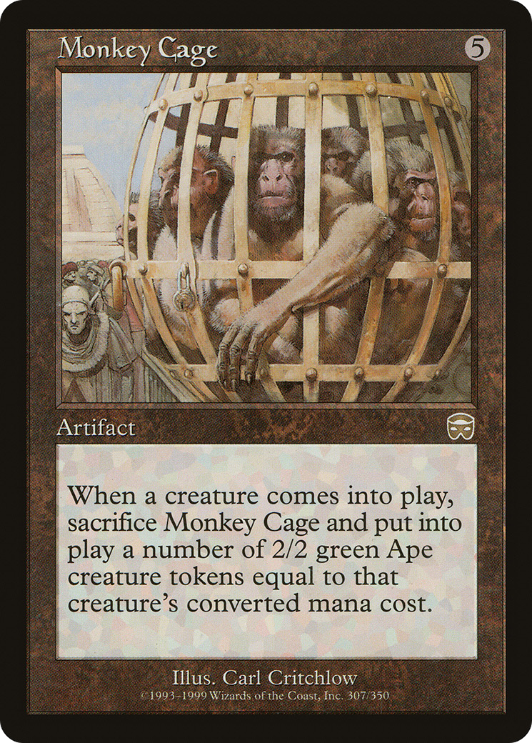 Monkey Cage (MMQ-307) - Mercadian Masques - Premium MTG Single from Wizards of the Coast - Just $0.40! Shop now at Game Crave Tournament Store