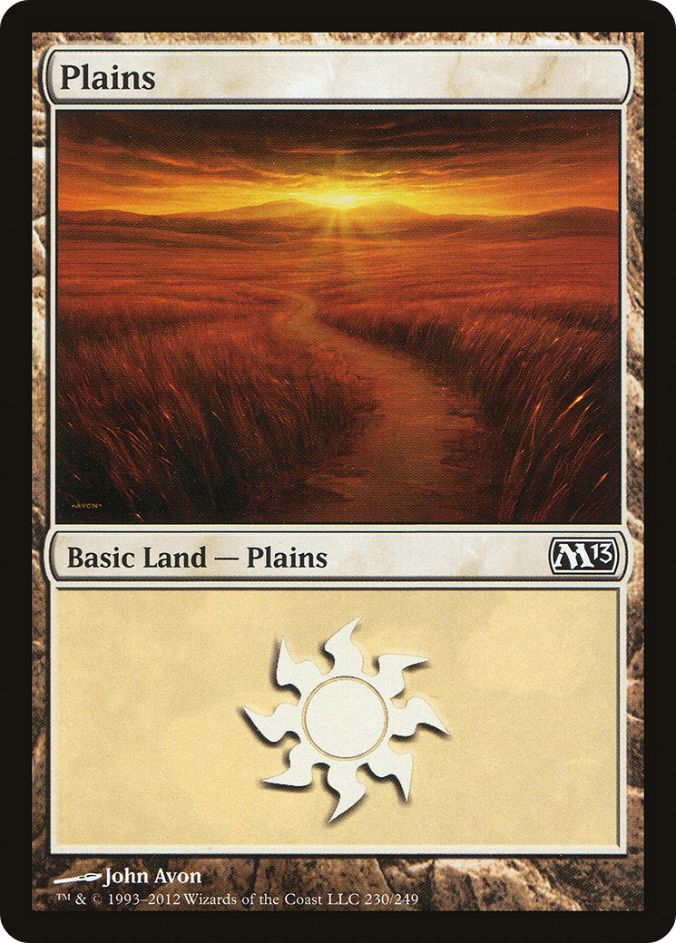 Plains (M13-230) - Magic 2013 Foil - Premium MTG Single from Wizards of the Coast - Just $0.24! Shop now at Game Crave Tournament Store