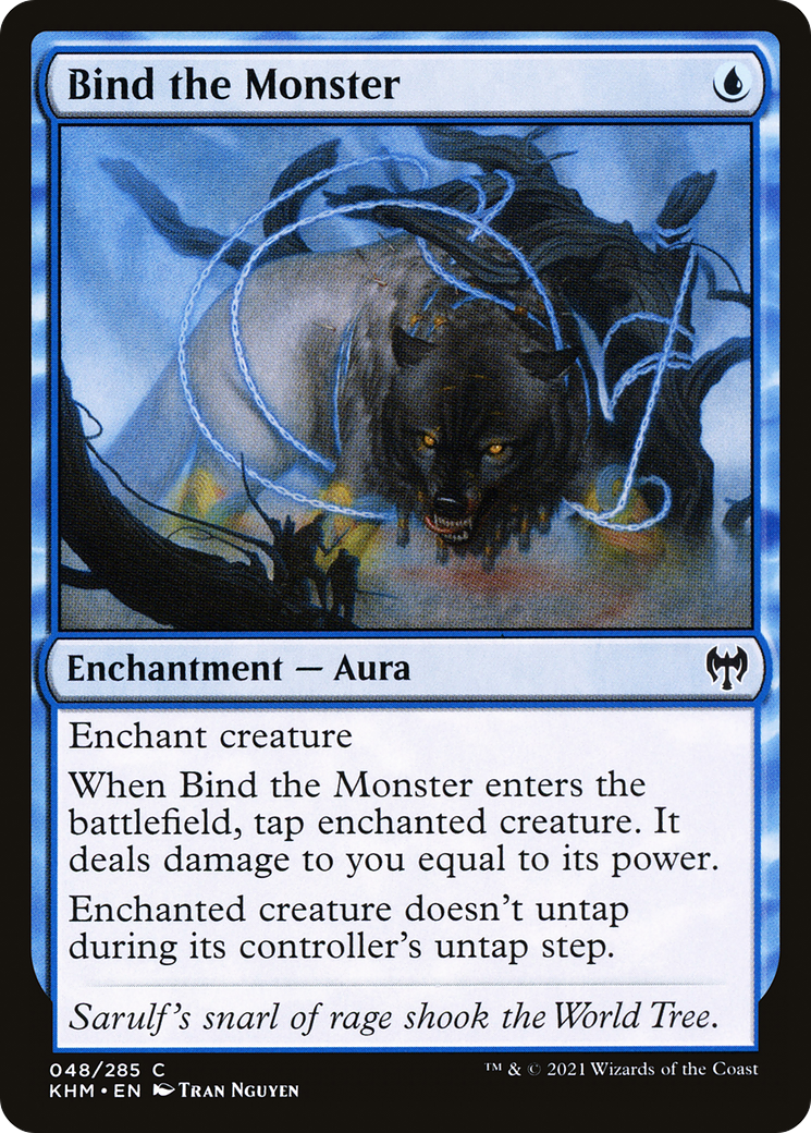 Bind the Monster (KHM-048) - Kaldheim - Premium MTG Single from Wizards of the Coast - Just $0.08! Shop now at Game Crave Tournament Store