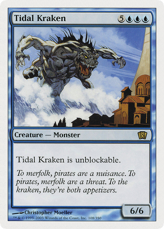 Tidal Kraken (8ED-108) - Eighth Edition - Premium MTG Single from Wizards of the Coast - Just $0.29! Shop now at Game Crave Tournament Store