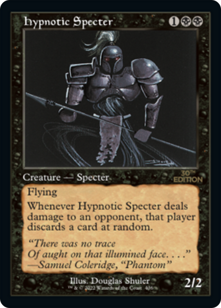 Hypnotic Specter (30A-406) - 30th Anniversary Edition - Premium MTG Single from Wizards of the Coast - Just $52.56! Shop now at Game Crave Tournament Store