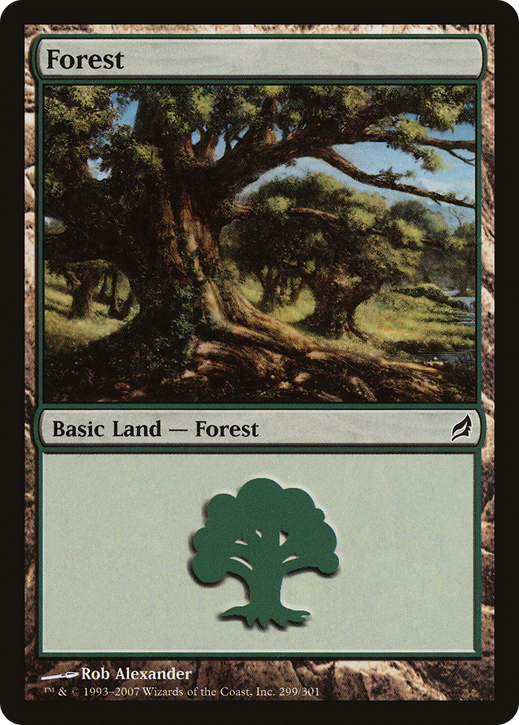 Forest (LRW-299) - Lorwyn - Premium MTG Single from Wizards of the Coast - Just $0.25! Shop now at Game Crave Tournament Store