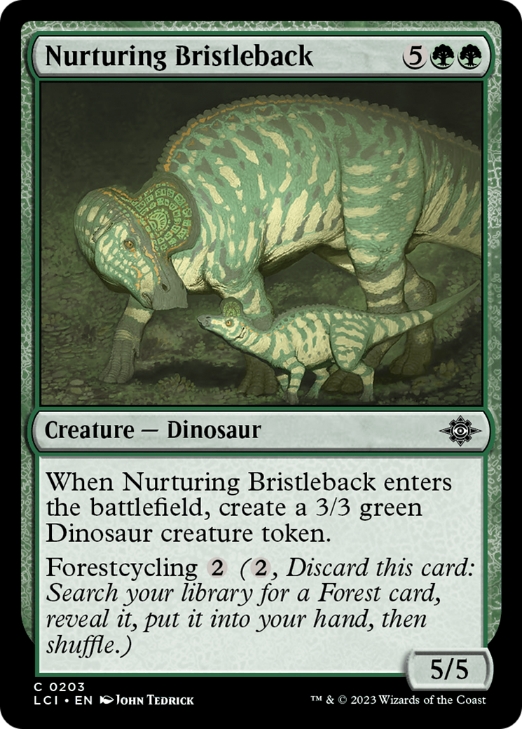Nurturing Bristleback (LCI-203) - The Lost Caverns of Ixalan - Premium MTG Single from Wizards of the Coast - Just $0.08! Shop now at Game Crave Tournament Store