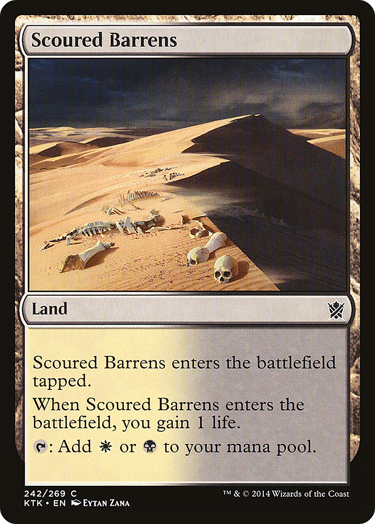 Scoured Barrens (KTK-242) - Khans of Tarkir - Premium MTG Single from Wizards of the Coast - Just $0.08! Shop now at Game Crave Tournament Store