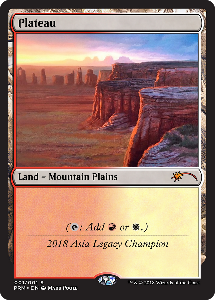 Plateau (OLGC-2018A) - Legacy Championship - Premium MTG Single from Wizards of the Coast - Just $0! Shop now at Game Crave Tournament Store