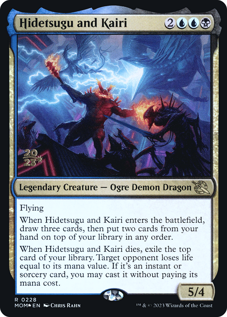 Hidetsugu and Kairi (PMOM-228S) - March of the Machine Promos Foil - Premium MTG Single from Wizards of the Coast - Just $0.19! Shop now at Game Crave Tournament Store