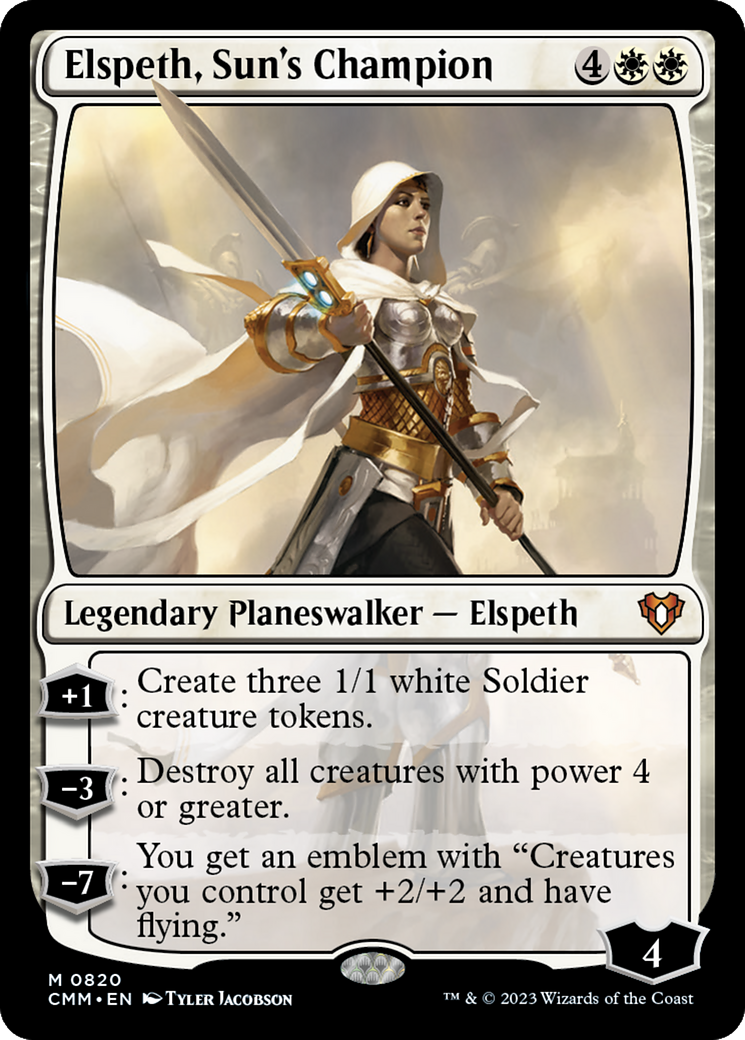 Elspeth, Sun's Champion (CMM-820) - Commander Masters - Premium MTG Single from Wizards of the Coast - Just $0.25! Shop now at Game Crave Tournament Store