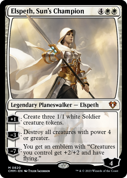 Elspeth, Sun's Champion (CMM-820) - Commander Masters - Premium MTG Single from Wizards of the Coast - Just $0.25! Shop now at Game Crave Tournament Store