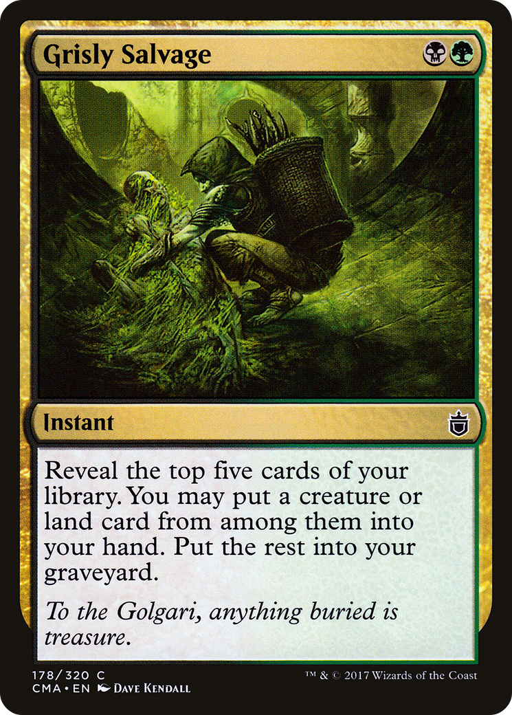 Grisly Salvage (CMA-178) - Commander Anthology - Premium MTG Single from Wizards of the Coast - Just $0.13! Shop now at Game Crave Tournament Store