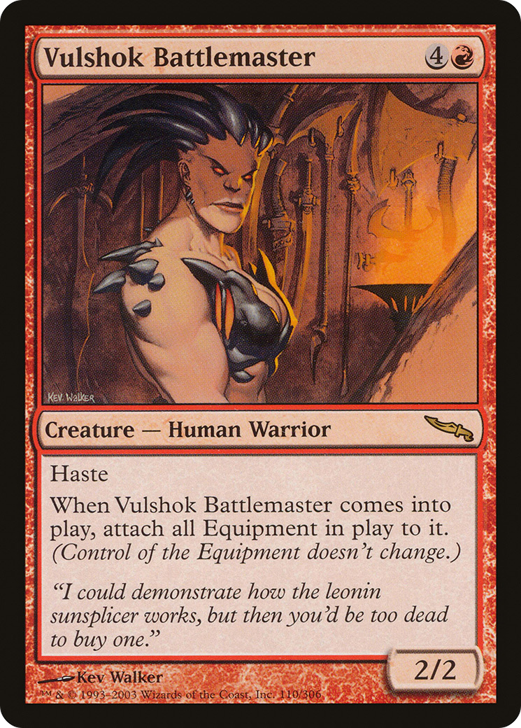Vulshok Battlemaster (MRD-110) - Mirrodin - Premium MTG Single from Wizards of the Coast - Just $0.09! Shop now at Game Crave Tournament Store