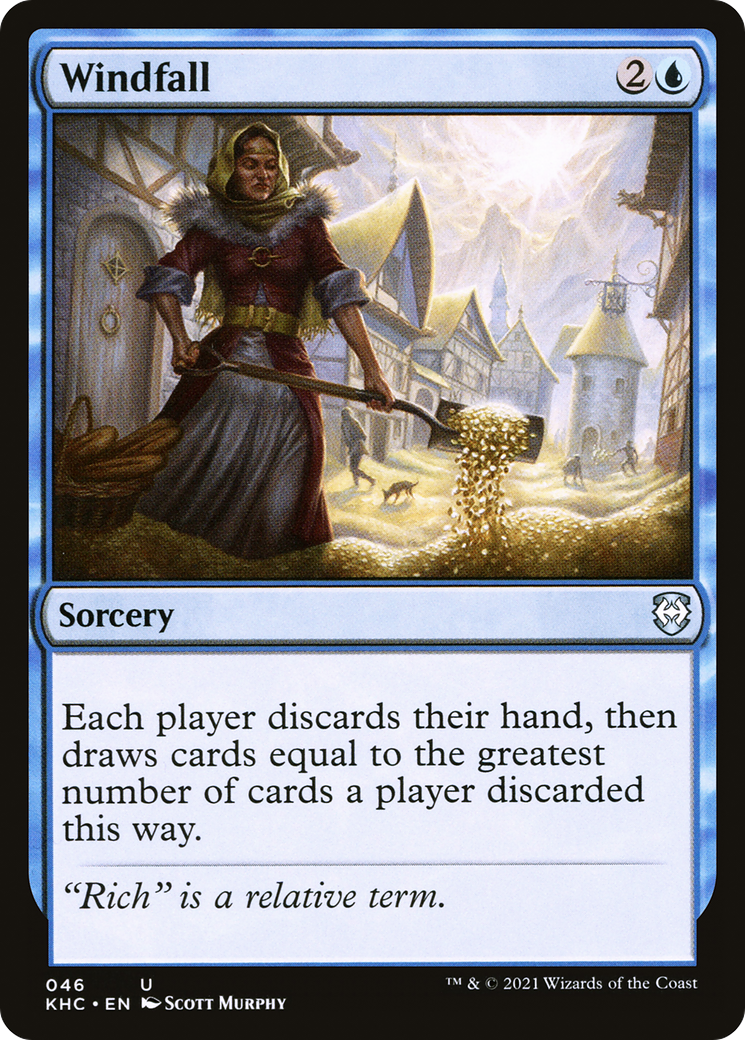 Windfall (KHC-046) - Kaldheim Commander - Premium MTG Single from Wizards of the Coast - Just $0.83! Shop now at Game Crave Tournament Store