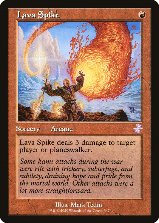 Lava Spike (TSR-347) - Time Spiral Remastered - Premium MTG Single from Wizards of the Coast - Just $0.46! Shop now at Game Crave Tournament Store