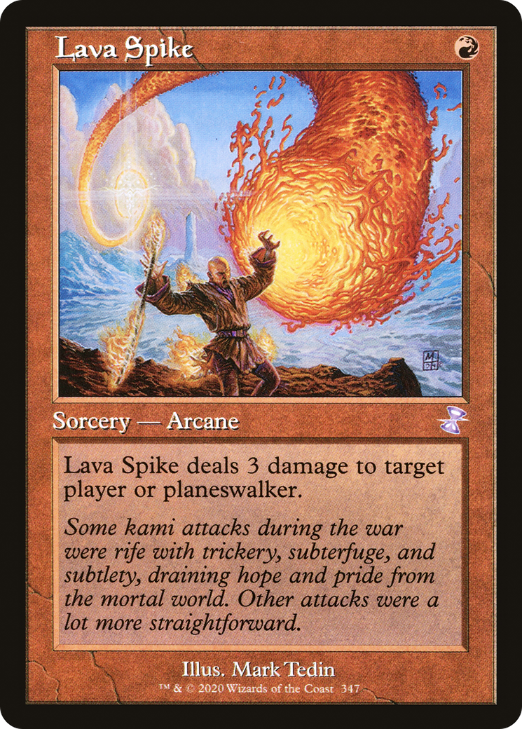 Lava Spike (TSR-347) - Time Spiral Remastered Foil - Premium MTG Single from Wizards of the Coast - Just $3.54! Shop now at Game Crave Tournament Store