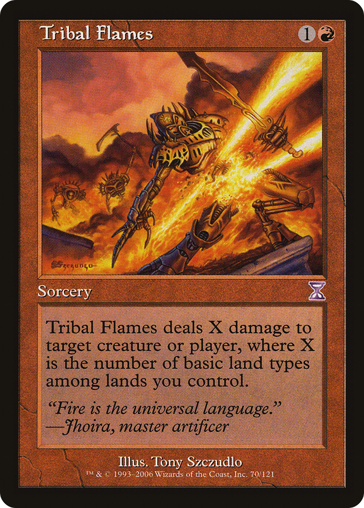 Tribal Flames (TSB-070) - Time Spiral Timeshifted - Premium MTG Single from Wizards of the Coast - Just $0.13! Shop now at Game Crave Tournament Store