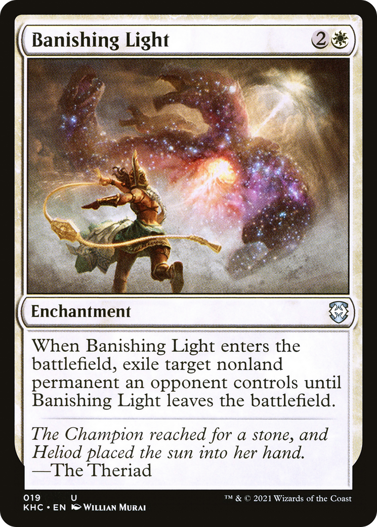 Banishing Light (KHC-019) - Kaldheim Commander - Premium MTG Single from Wizards of the Coast - Just $0.08! Shop now at Game Crave Tournament Store