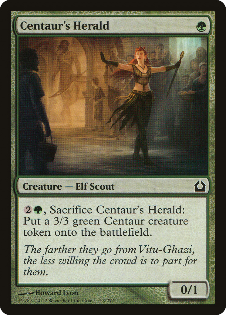 Centaur's Herald (RTR-118) - Return to Ravnica - Premium MTG Single from Wizards of the Coast - Just $0.25! Shop now at Game Crave Tournament Store
