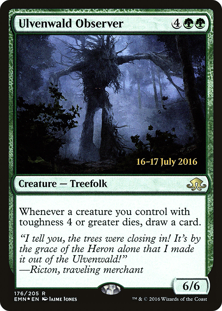 Ulvenwald Observer (PEMN-176S) - Eldritch Moon Promos Foil - Premium MTG Single from Wizards of the Coast - Just $0.36! Shop now at Game Crave Tournament Store