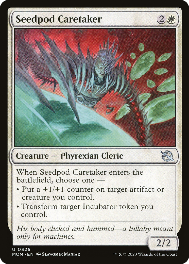 Seedpod Caretaker (MOM-325) - March of the Machine Foil - Premium MTG Single from Wizards of the Coast - Just $0.08! Shop now at Game Crave Tournament Store