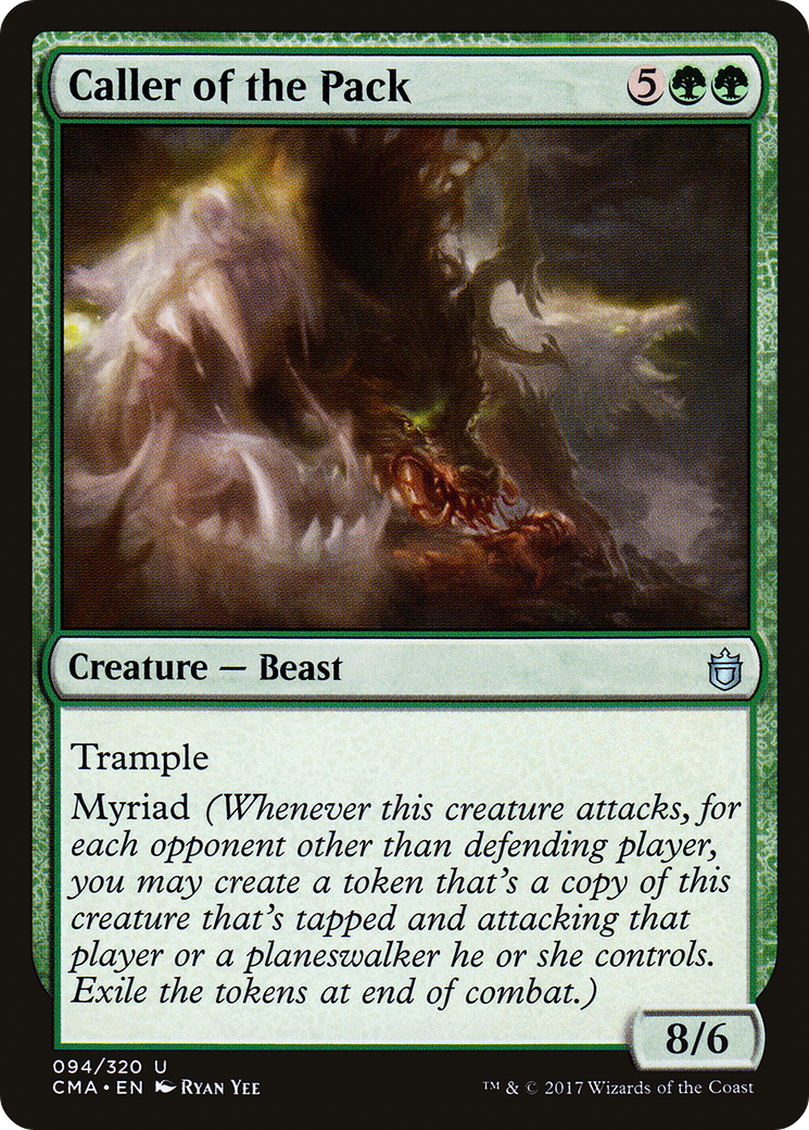 Caller of the Pack (CMA-094) - Commander Anthology - Premium MTG Single from Wizards of the Coast - Just $0.27! Shop now at Game Crave Tournament Store