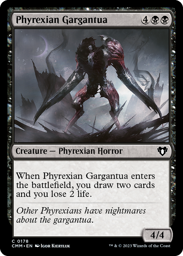 Phyrexian Gargantua (CMM-178) - Commander Masters - Premium MTG Single from Wizards of the Coast - Just $0.08! Shop now at Game Crave Tournament Store