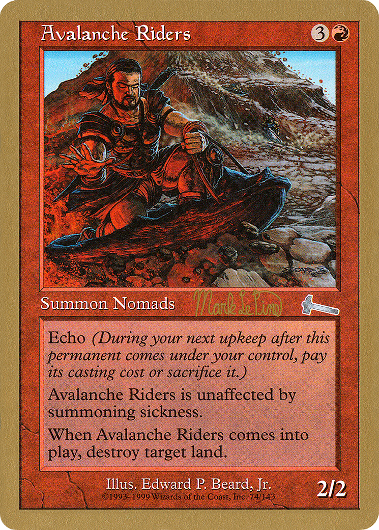 Avalanche Riders (WC99-MLP74) - World Championship Decks 1999 - Premium MTG Single from Wizards of the Coast - Just $0.08! Shop now at Game Crave Tournament Store