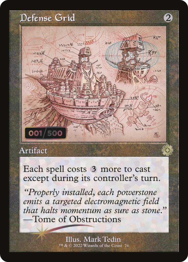 Defense Grid (BRR-76Z) - The Brothers' War Retro Artifacts Foil - Premium MTG Single from Wizards of the Coast - Just $72.88! Shop now at Game Crave Tournament Store