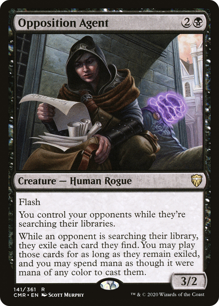 Opposition Agent (CMR-141) - Commander Legends Foil - Premium MTG Single from Wizards of the Coast - Just $6.52! Shop now at Game Crave Tournament Store