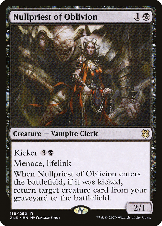 Nullpriest of Oblivion (ZNR-118) - Zendikar Rising - Premium MTG Single from Wizards of the Coast - Just $0.08! Shop now at Game Crave Tournament Store