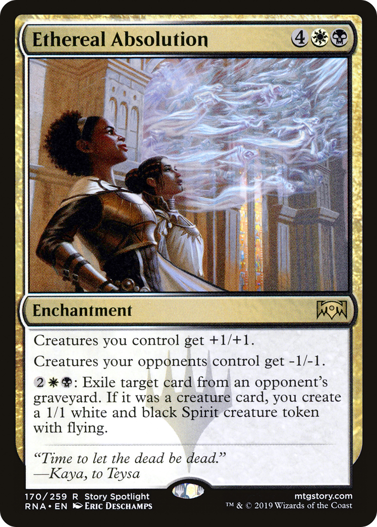Ethereal Absolution (RNA-170) - Ravnica Allegiance - Premium MTG Single from Wizards of the Coast - Just $0.08! Shop now at Game Crave Tournament Store