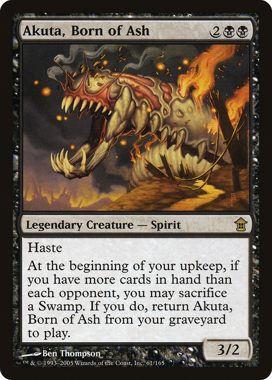 Akuta, Born of Ash (SOK-061) - Saviors of Kamigawa - Premium MTG Single from Wizards of the Coast - Just $0.08! Shop now at Game Crave Tournament Store