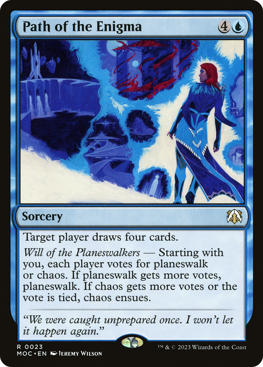 Path of the Enigma (MOC-023) - March of the Machine Commander - Premium MTG Single from Wizards of the Coast - Just $0.25! Shop now at Game Crave Tournament Store