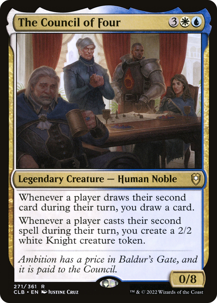 The Council of Four (CLB-271) - Commander Legends: Battle for Baldur's Gate - Premium MTG Single from Wizards of the Coast - Just $0.13! Shop now at Game Crave Tournament Store