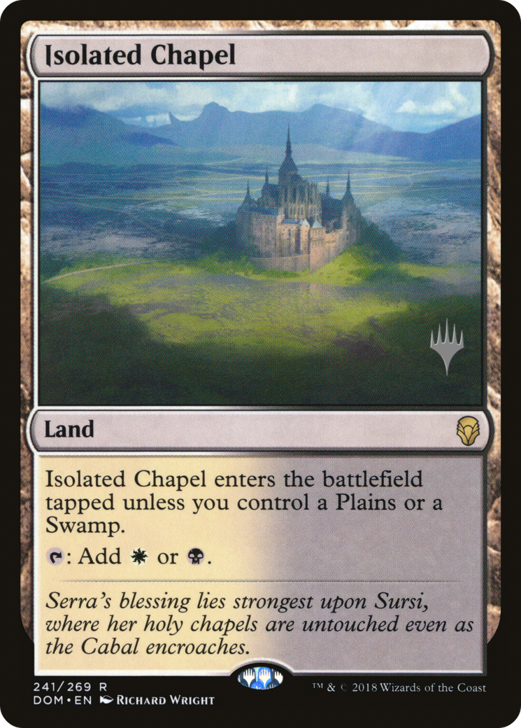 Isolated Chapel (PDOM-241P) - Dominaria Promos Foil - Premium MTG Single from Wizards of the Coast - Just $2.58! Shop now at Game Crave Tournament Store