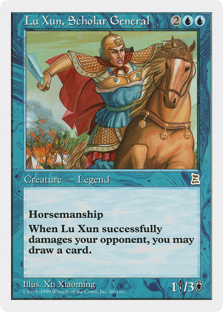 Lu Xun, Scholar General (PTK-048) - Portal Three Kingdoms - Premium MTG Single from Wizards of the Coast - Just $5.72! Shop now at Game Crave Tournament Store