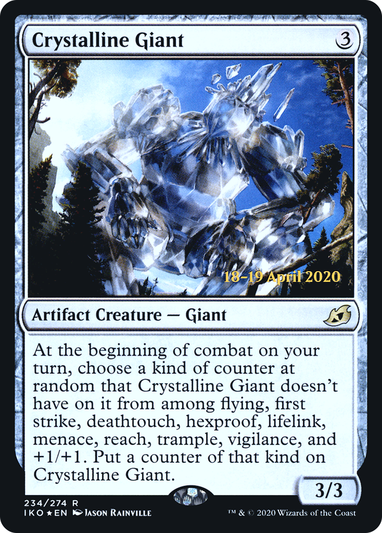Crystalline Giant (PIKO-234S) - Ikoria: Lair of Behemoths Promos Foil - Premium MTG Single from Wizards of the Coast - Just $0.68! Shop now at Game Crave Tournament Store