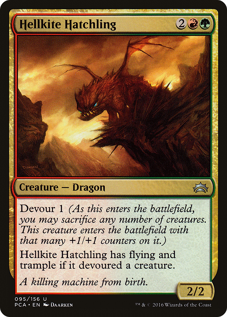 Hellkite Hatchling (PCA-095) - Planechase Anthology - Premium MTG Single from Wizards of the Coast - Just $0.26! Shop now at Game Crave Tournament Store