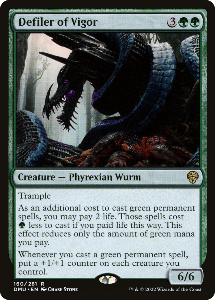 Defiler of Vigor (DMU-160) - Dominaria United Foil - Premium MTG Single from Wizards of the Coast - Just $0.49! Shop now at Game Crave Tournament Store