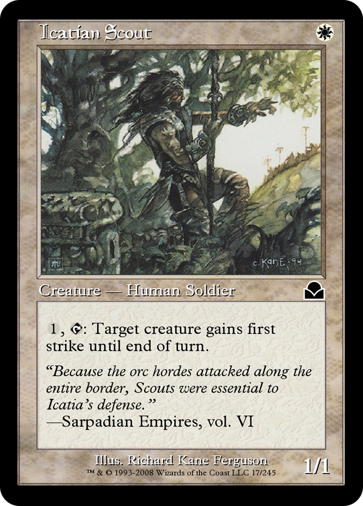 Icatian Scout (ME2-017) - Masters Edition II Foil - Premium MTG Single from Wizards of the Coast - Just $0! Shop now at Game Crave Tournament Store