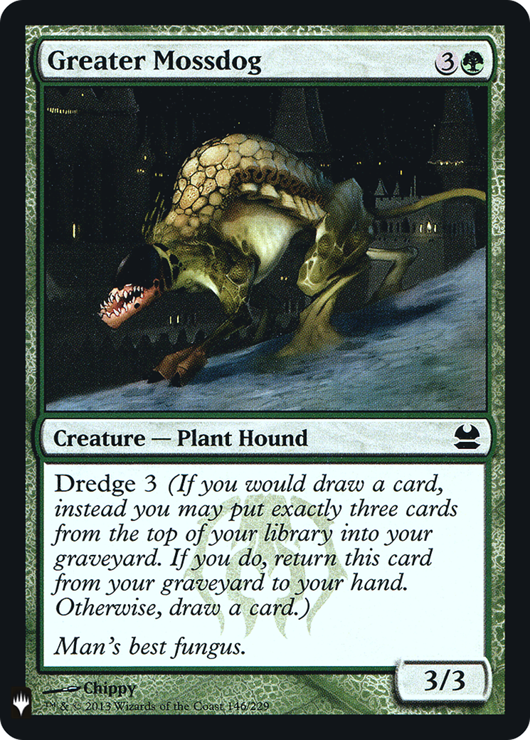 Greater Mossdog (FMB1-069) - Mystery Booster Retail Edition Foils Foil - Premium MTG Single from Wizards of the Coast - Just $0.08! Shop now at Game Crave Tournament Store