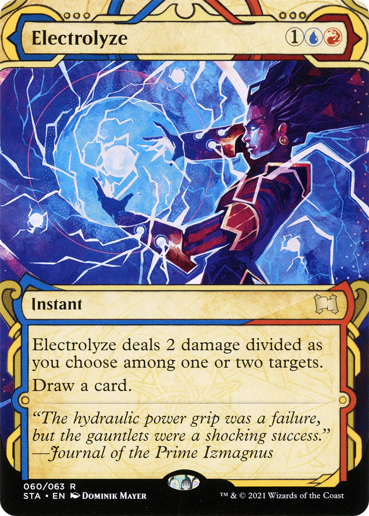 Electrolyze (STA-060) - Strixhaven Mystical Archive: (Showcase) (Borderless) Etched Foil - Premium MTG Single from Wizards of the Coast - Just $0.14! Shop now at Game Crave Tournament Store