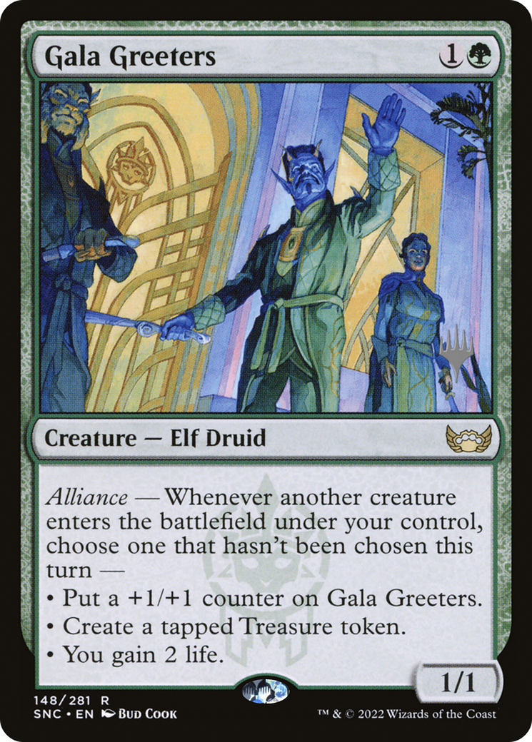 Gala Greeters (PSNC-148P) - Streets of New Capenna Promos - Premium MTG Single from Wizards of the Coast - Just $0.44! Shop now at Game Crave Tournament Store