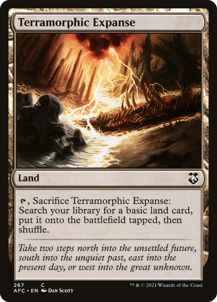 Terramorphic Expanse (AFC-267) - Forgotten Realms Commander - Premium MTG Single from Wizards of the Coast - Just $0.25! Shop now at Game Crave Tournament Store