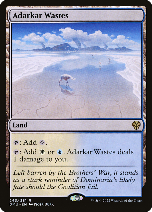Adarkar Wastes (DMU-243) - Dominaria United Foil - Premium MTG Single from Wizards of the Coast - Just $0.40! Shop now at Game Crave Tournament Store