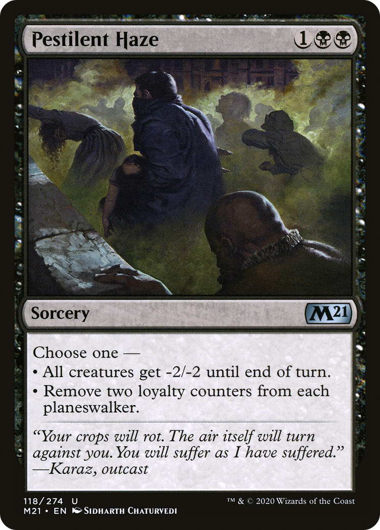 Pestilent Haze (M21-118) - Core Set 2021 - Premium MTG Single from Wizards of the Coast - Just $0.08! Shop now at Game Crave Tournament Store