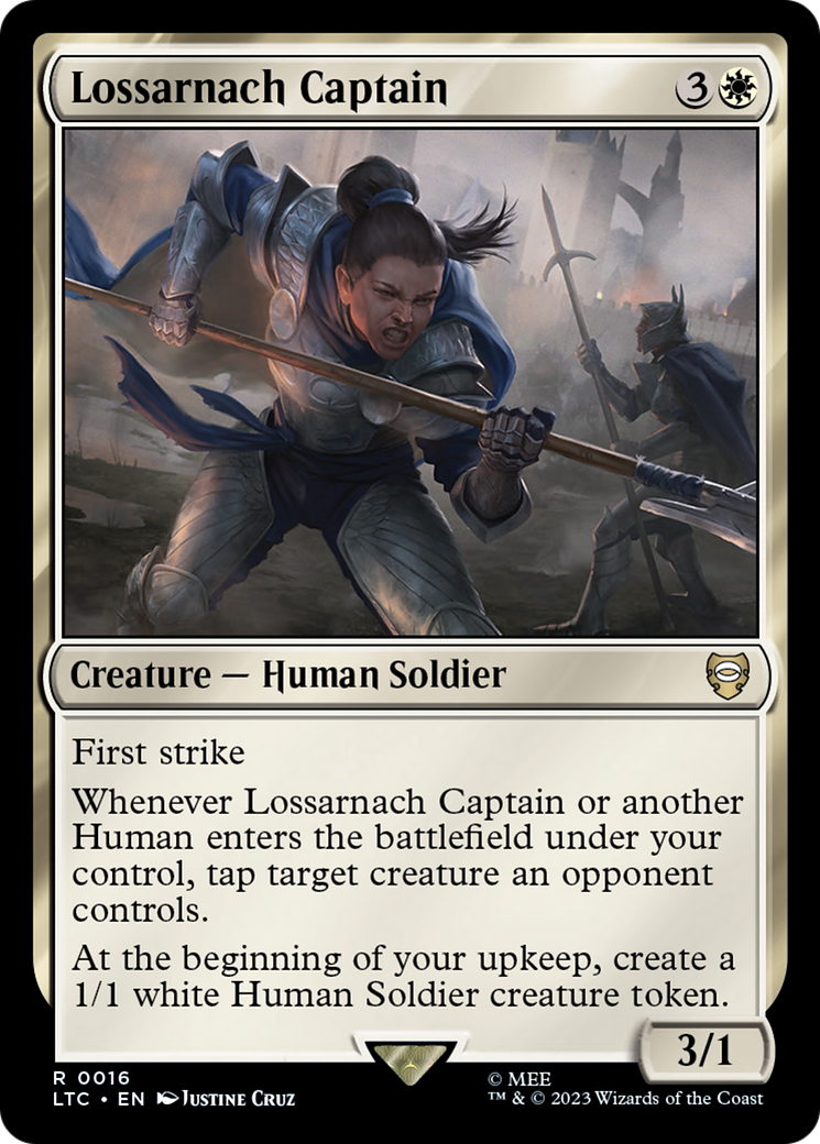 Lossarnach Captain (LTC-016) - Tales of Middle-earth Commander - Premium MTG Single from Wizards of the Coast - Just $0.08! Shop now at Game Crave Tournament Store